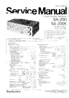 Technics - SA-200 - Service manual 